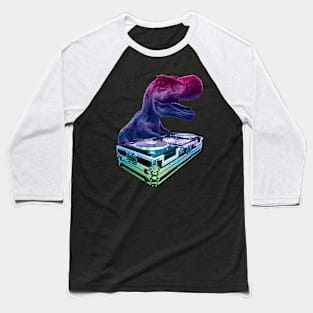 DJ T-Rex Rainbow Baseball T-Shirt